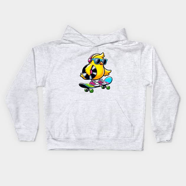 easter peeps vinyl Kids Hoodie by BukovskyART